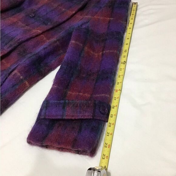 Paul Levy Wool Mohair Maxi Coat Vintage Dead Stock 80’s New Size 12 - Picture 11 of 15